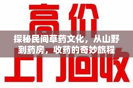 淄博探秘民间草药文化，从山野到药房，收药的奇妙旅程